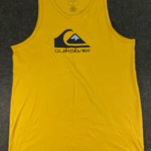 Quiksilver Yellow Tank Top with Bold Logo